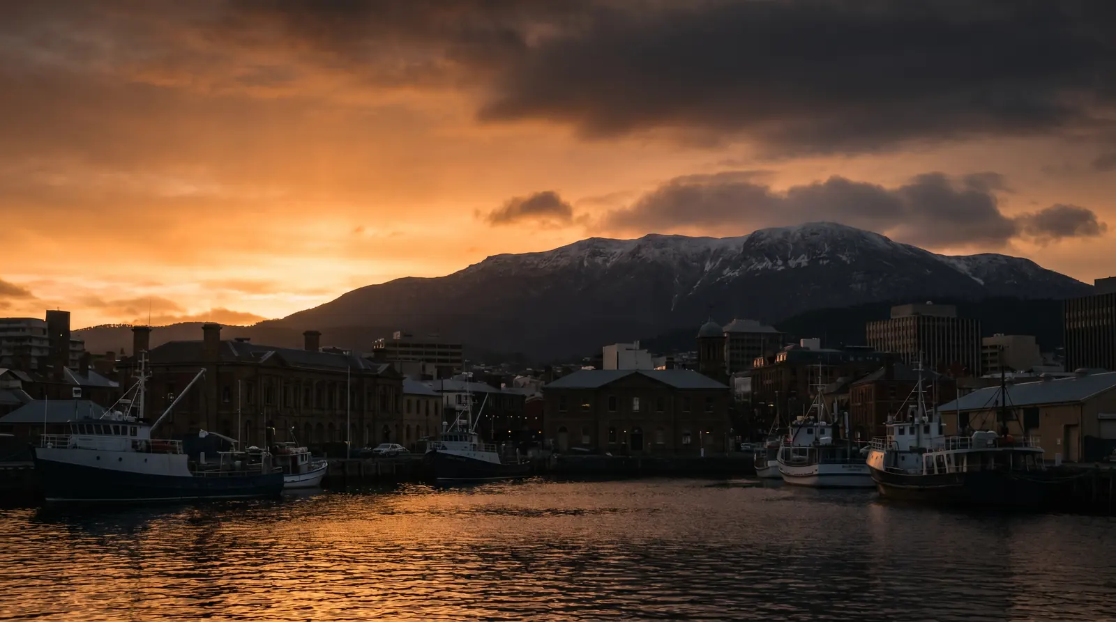 Hobart, TAS at dusk — equipment and asset finance for Hobart businesses